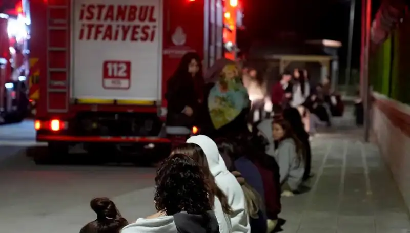 2500 Kişilik Kız Öğrenci Yurdunda Çıkan Yangın Tüm İhtimalleri Değerlendiriyor