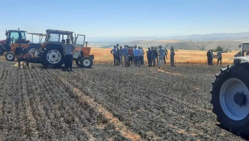 Yozgat'ta 100 Dönüm Ekili Alanın Küller İçinde Kaldığı Felaket